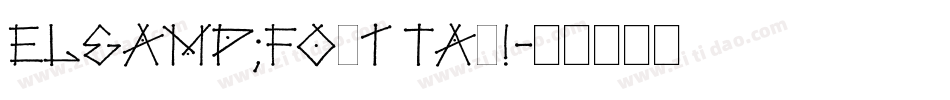 El&Font Tag!字体转换